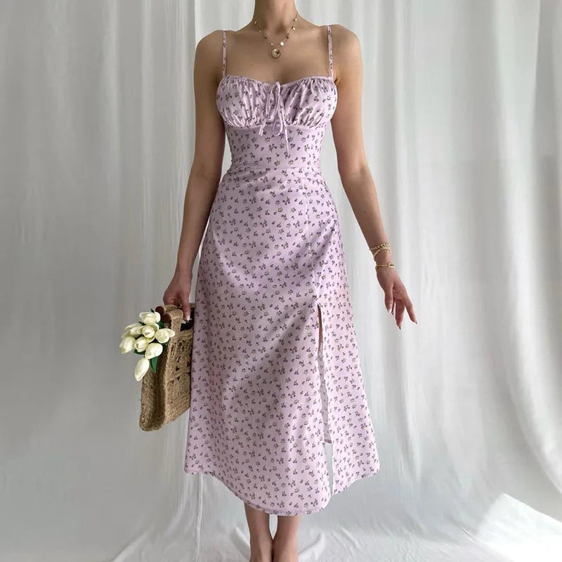 Casual Summer Dress with Flower Print