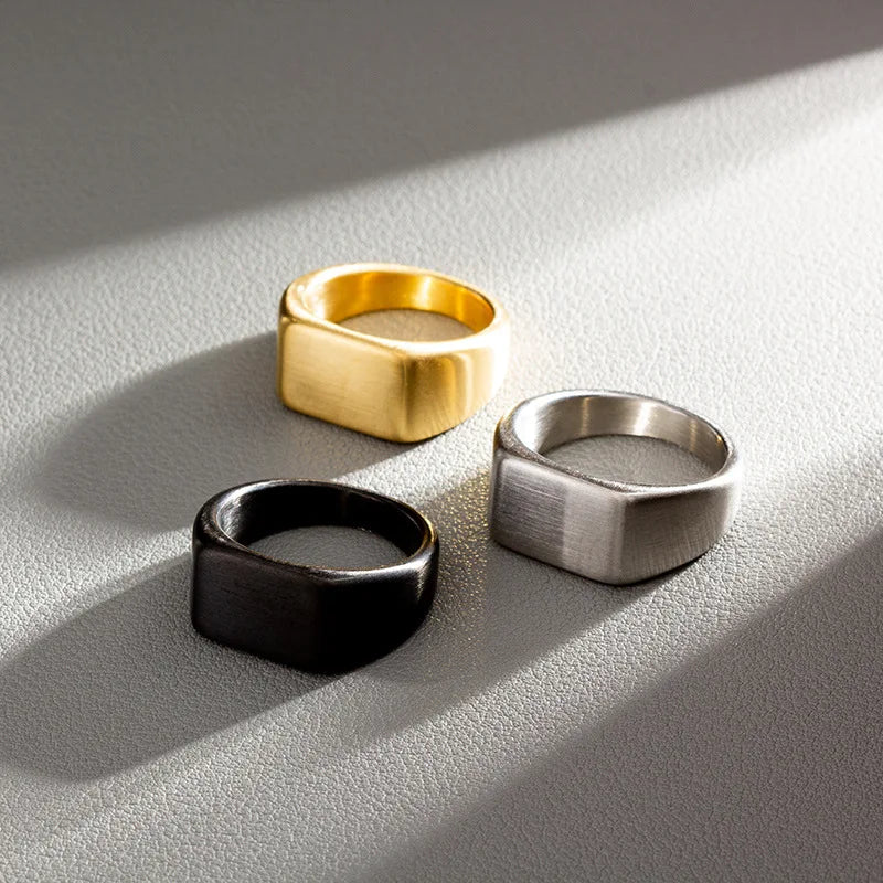 Stainless Steel Rectangular Ring
