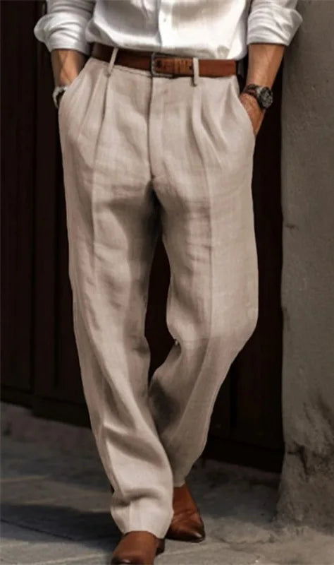 Pantalones de lino para hombre