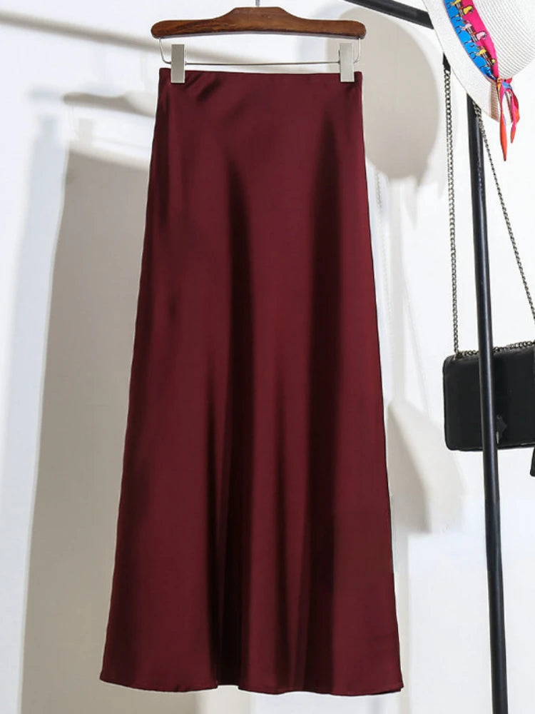 Satin Skirt for Women