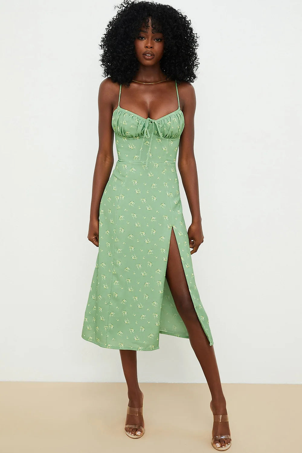 Casual Summer Dress with Flower Print