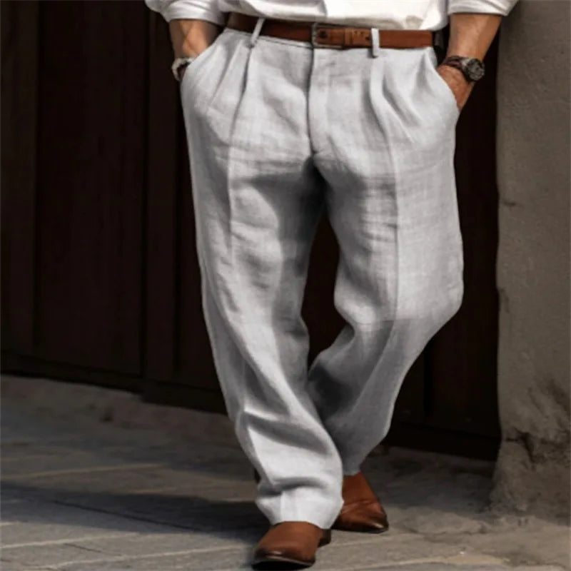 Pantalones de lino para hombre