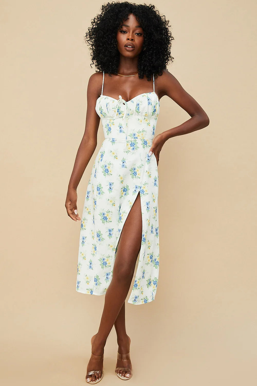 Casual Summer Dress with Flower Print