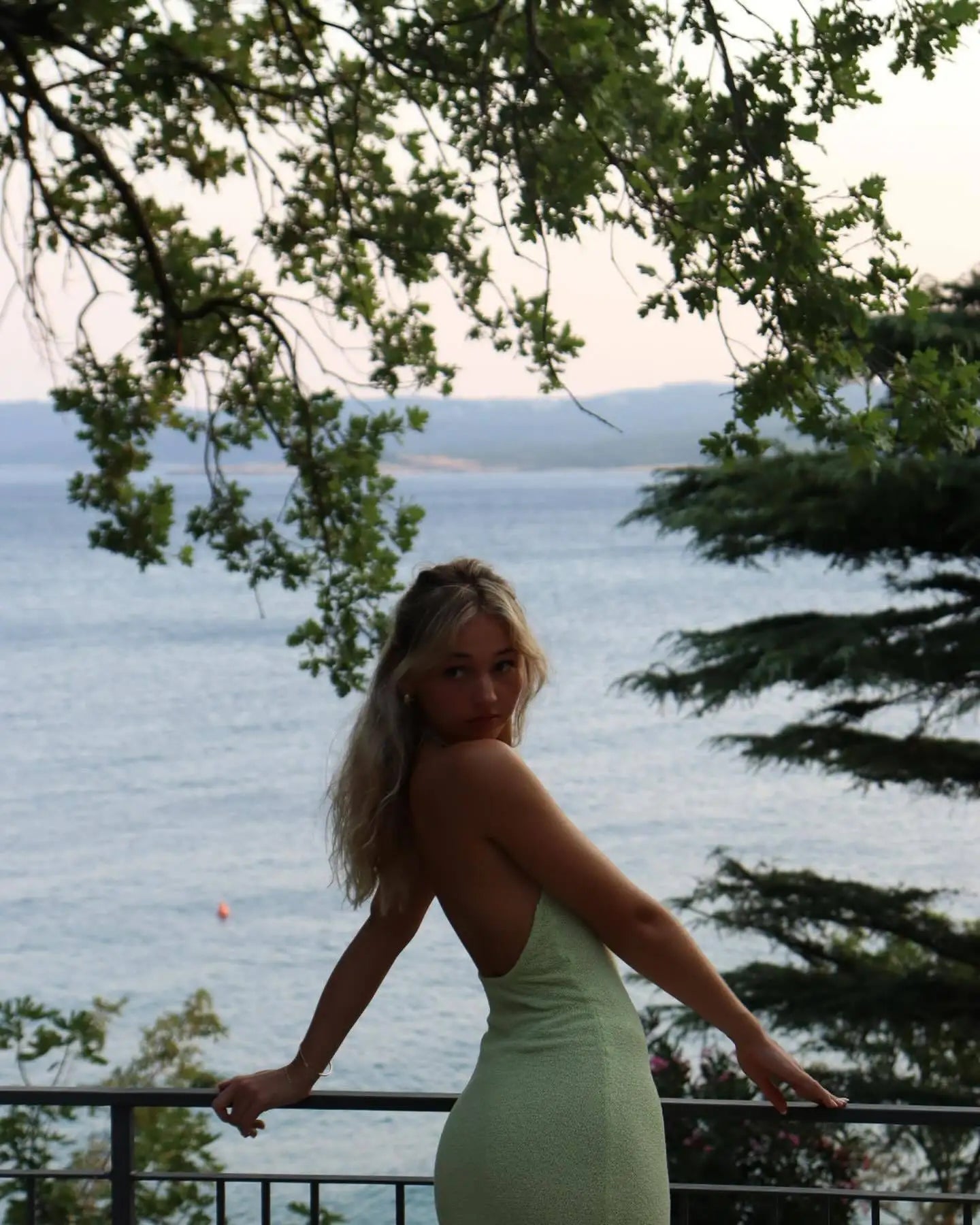 Long Dress with Flower for Women