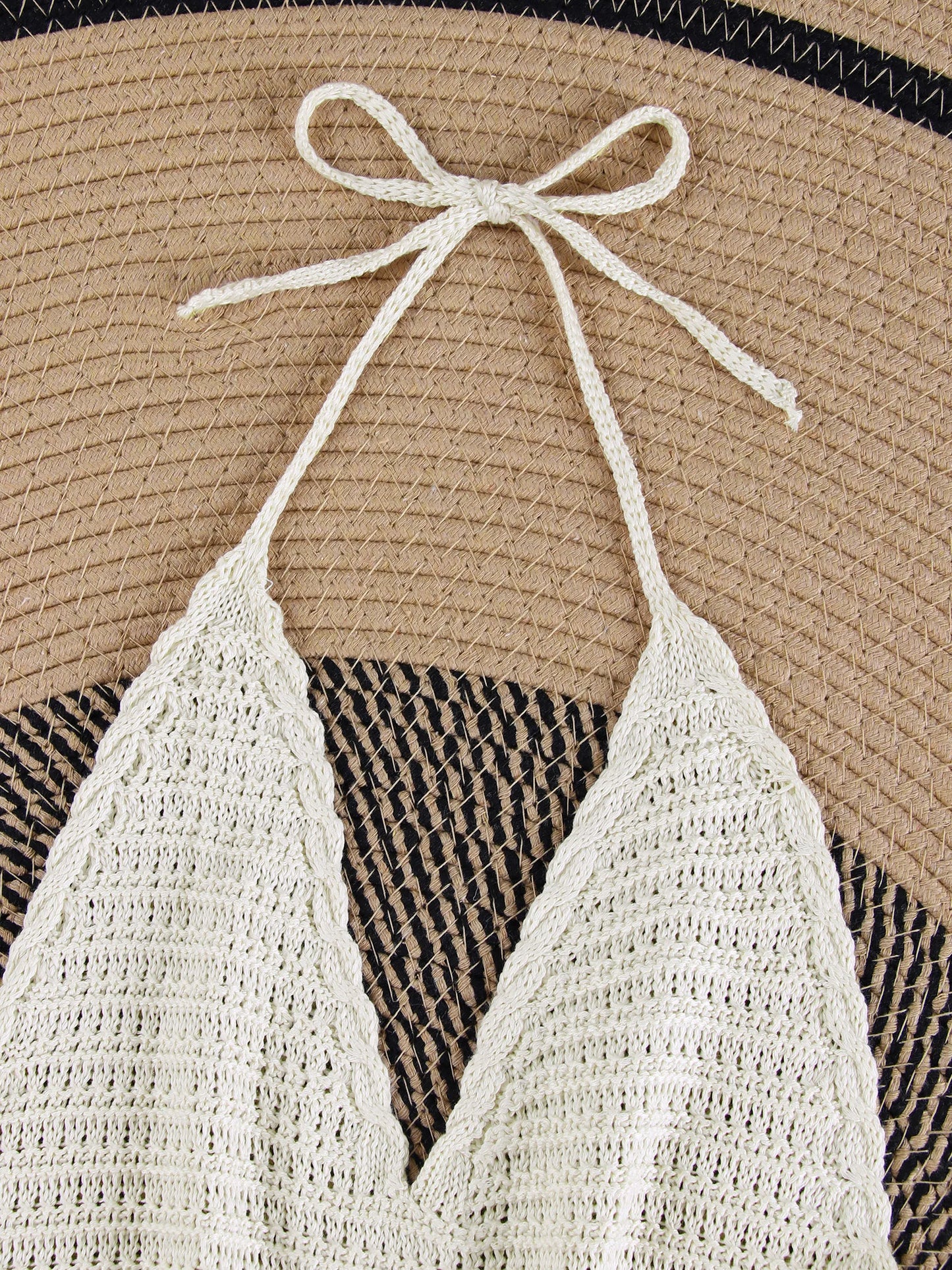Minivestido de punto para días de playa
