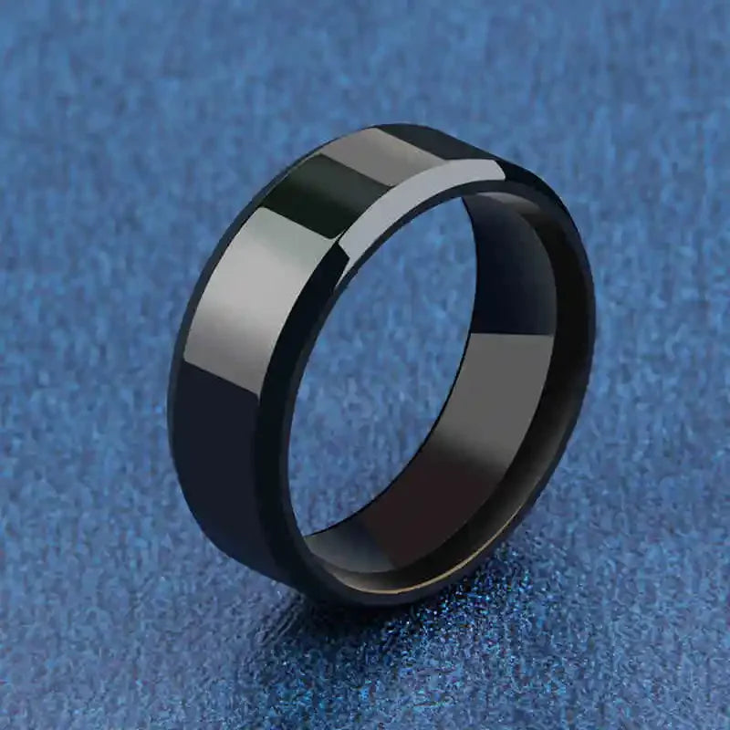 Stainless Steel and Titanium Set Rings