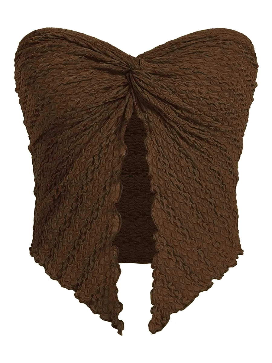 Twist Knot Crop Top for Girls