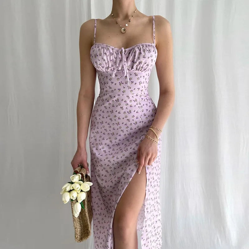 Casual Summer Dress with Flower Print