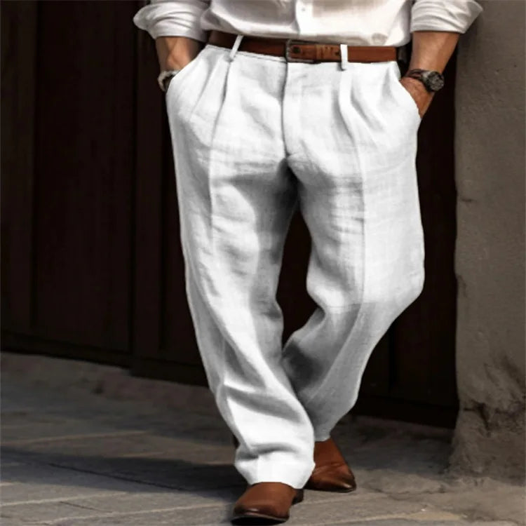 Pantalones de lino para hombre