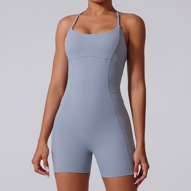V-Shaped Yoga Jumpsuit Women